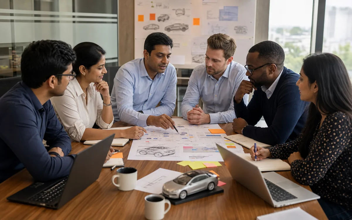 Clixlogix automotive delivery team scoping a software defined vehicle program