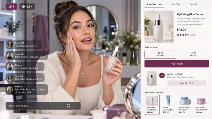 Shoppable Video & Live Commerce
