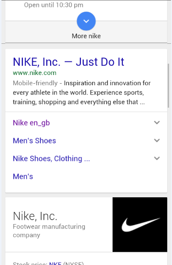 Nike Search Query