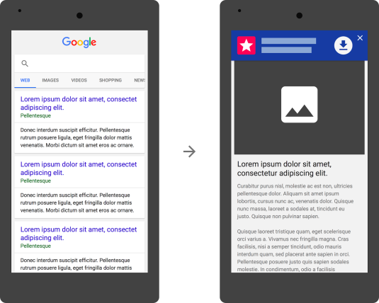 Google prefers Smart banner for app installs