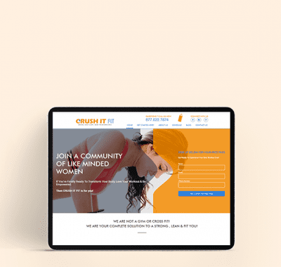 Crush It Fit Website home page