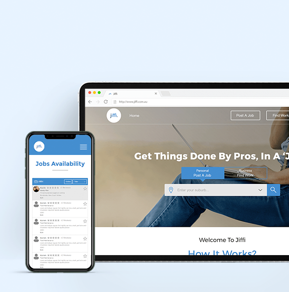 Jiffi job search website