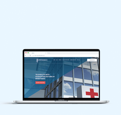 Open Telehealth website frond end look
