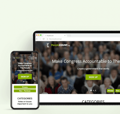 People Count Sign up Page