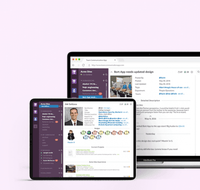 Team Communication app interface