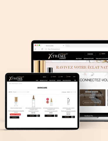 Xtreme Lashes Beauty Website