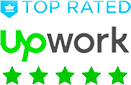 top rated upwork logo