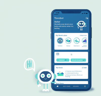 Tinnibot mobile app