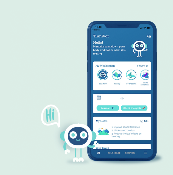 Tinnibot mobile app