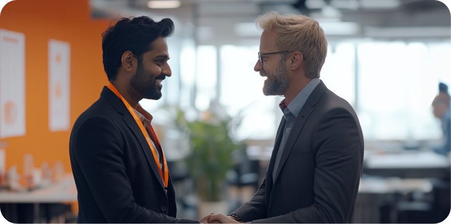 Client meeting with the project manager at Clixlogix