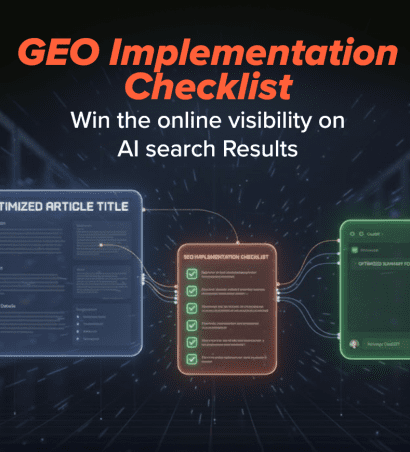 Content passing all the pointers of the GEO Implementation Checklist to be cited in GenAI answers
