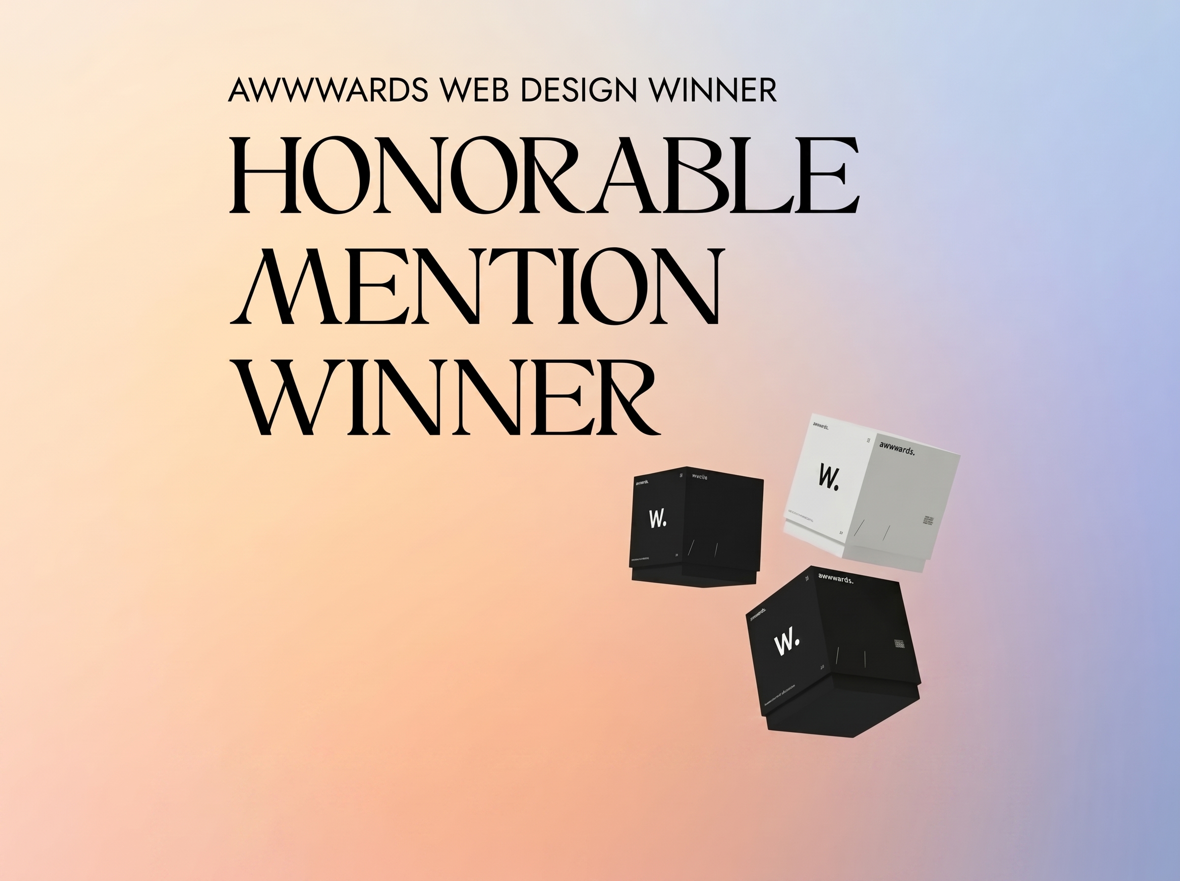 Awwwards Web Design Honorable Mention Winner