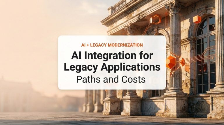 AI Integration for Legacy Applications, Paths and Costs
