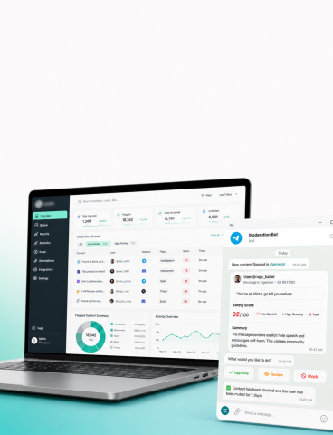 AI content moderation SaaS platform case study