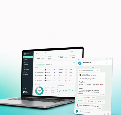 AI content moderation SaaS platform case study