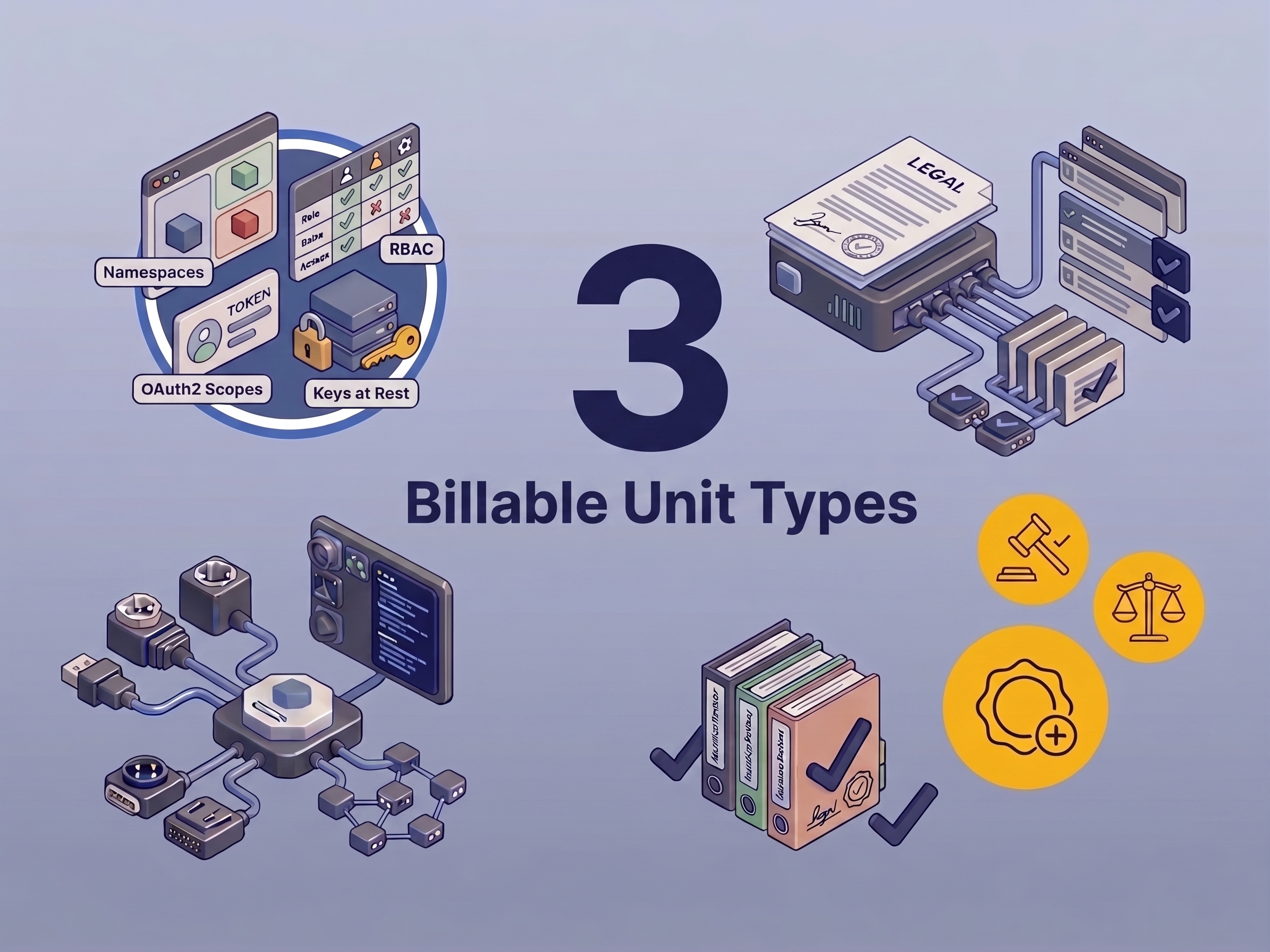 3 billable unit types enabled tenant level revenue recognition
