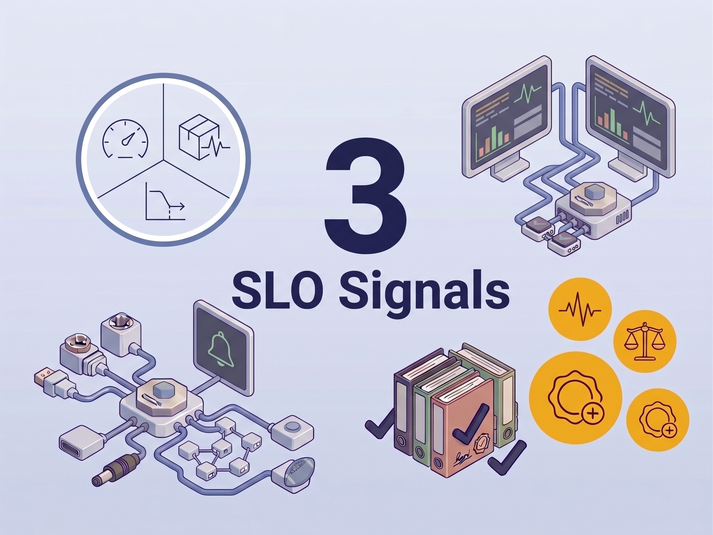 Shared dashboards across 3 SLO signals supported joint diagnostics