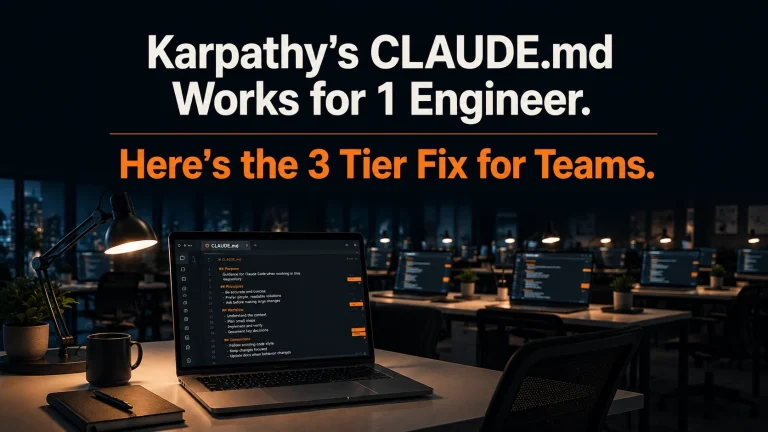 Karpathy’s CLAUDE.md Works for 1 Engineer. Here’s What Engineering Teams Actually Need.