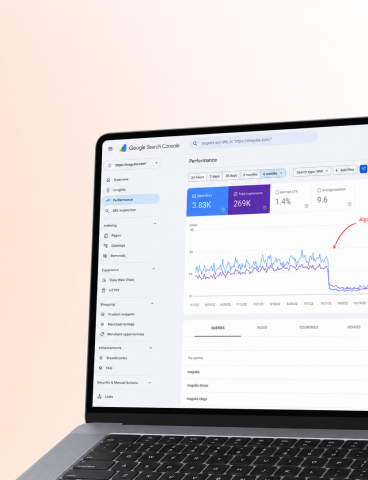 Featured image of the e-commerce SEO project case study done by clixlogix for Maguba, a Swedish wooden clog brand selling across the US and Sweden.