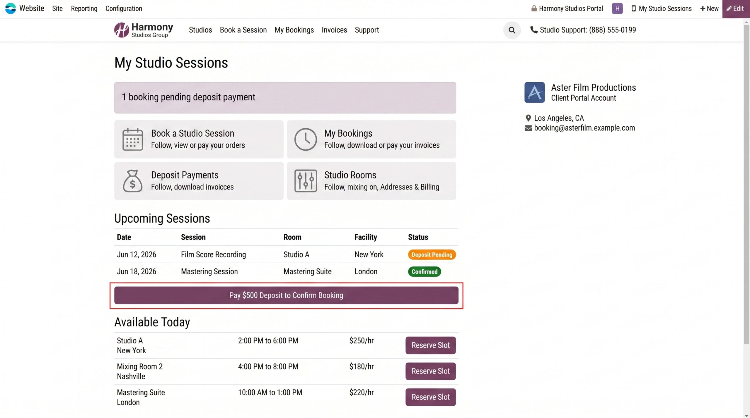 Artist Self Service Portal