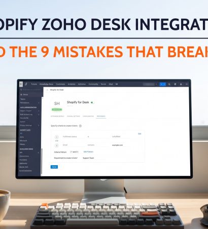Shopify x Zoho Desk integration — setup guide cover