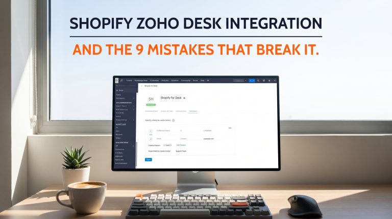 Shopify Zoho Desk Integration Setup and the 9 Mistakes That Break It