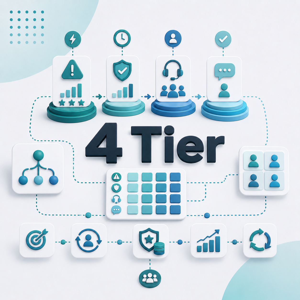 4 Tier Priority Support Plan with Defined Resolution Matrix