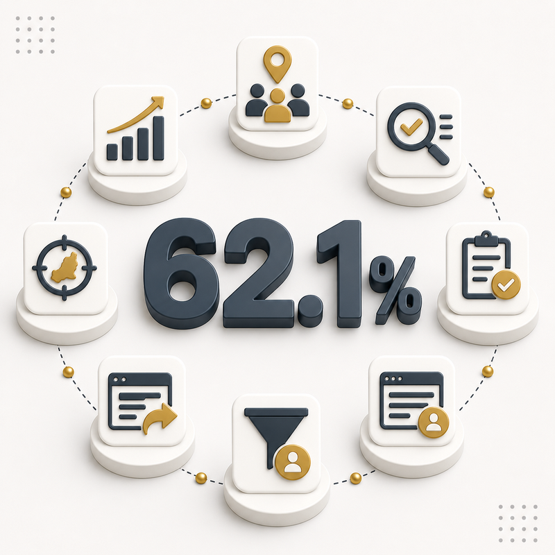 62.1% Qualified Lead Rate Achieved