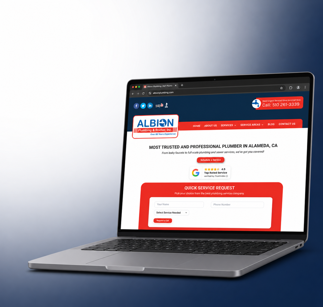 Local SEO and Website Overhaul for Albion Plumbing