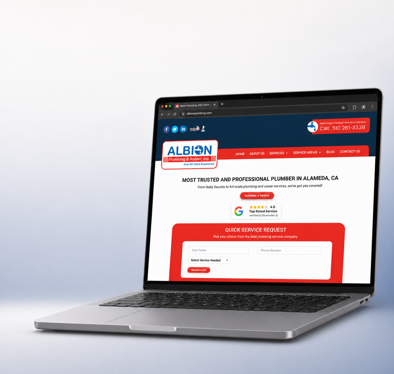 Local SEO and Website Overhaul for Albion Plumbing