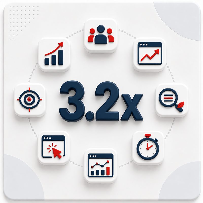 3.2x Increase in Annual Website Users