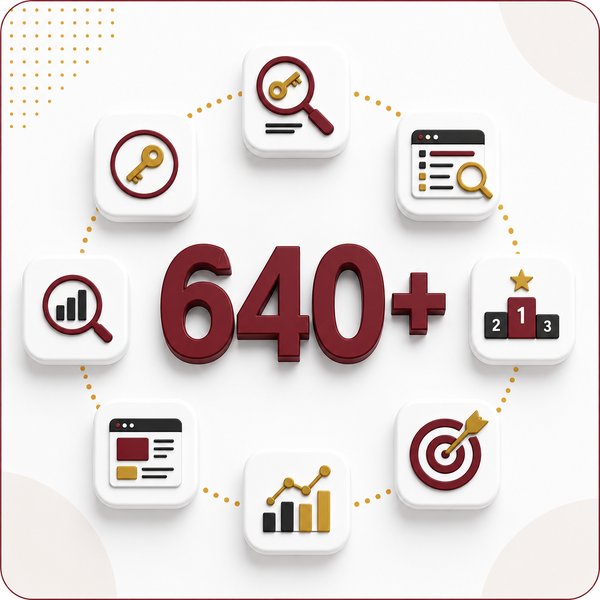 640+ Non Branded Keywords Ranking on Google Page One