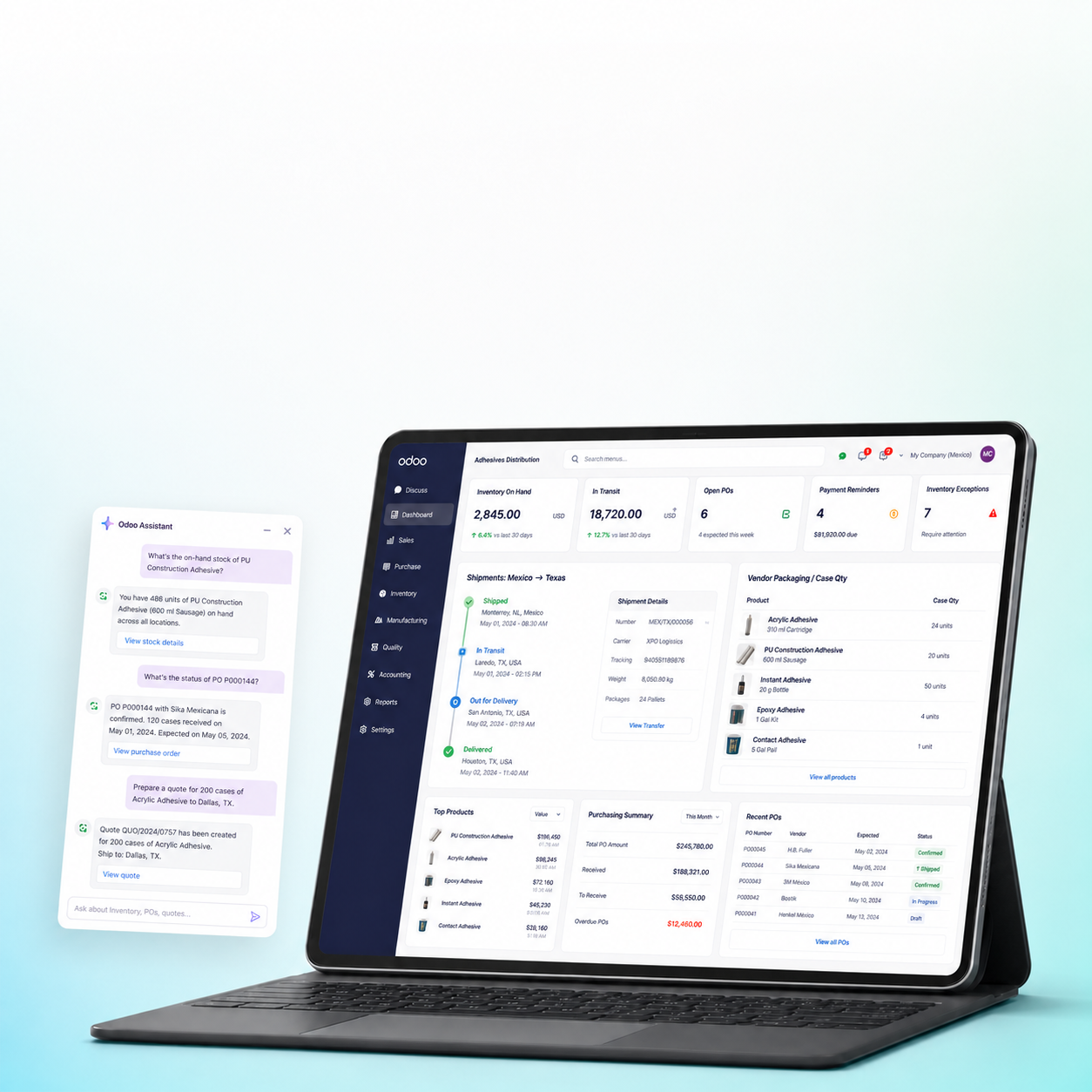 Odoo 19 and AI Automation for US Industrial Adhesives Firm
