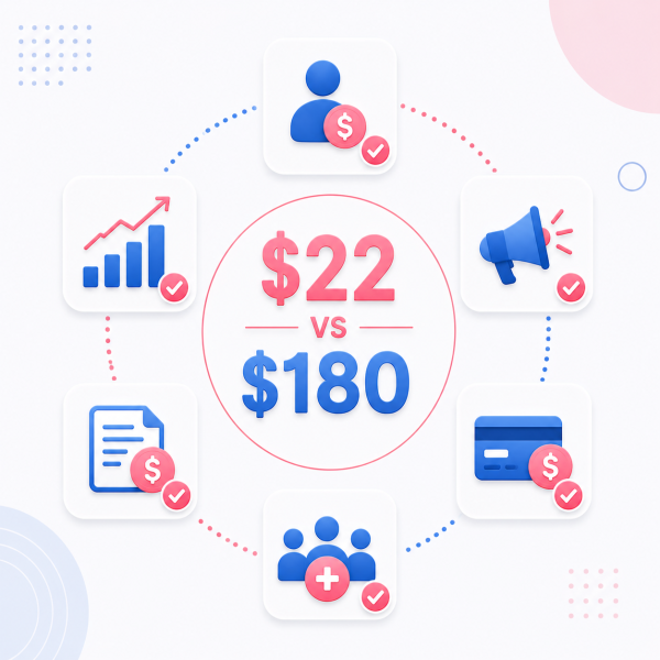 $22 Cost Per Reactivated Patient vs $180 Acquisition Cost