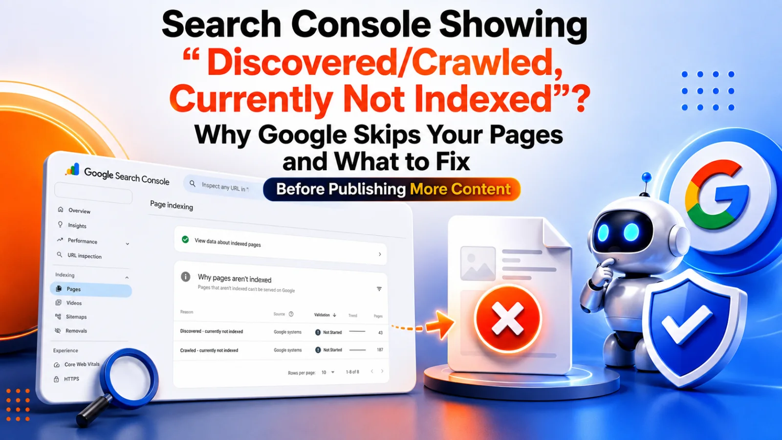 How to Fix Crawled and Discovered Currently Not Indexed in Google Search Console