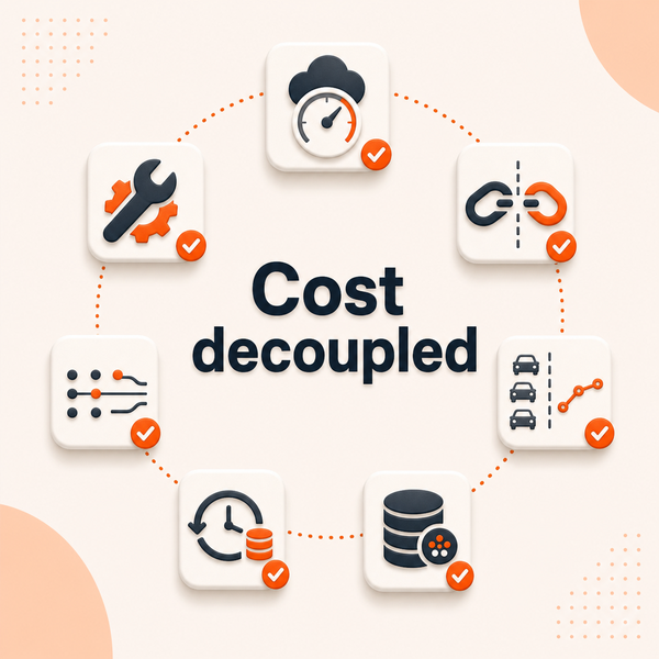 Infrastructure Cost Decoupled from Traffic Growth