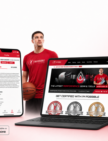 Web and iOS platform for I'm Possible Training, a basketball skill enhancement brand
