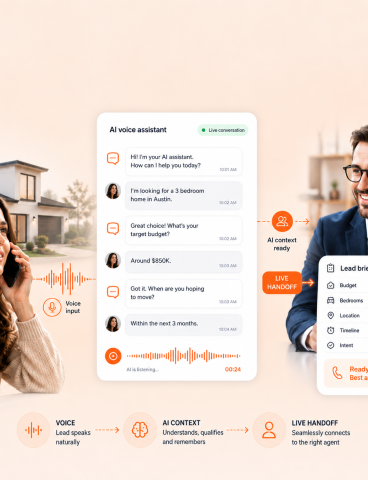 AI voice platform for real estate teams