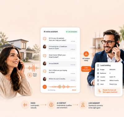 AI voice platform for real estate teams
