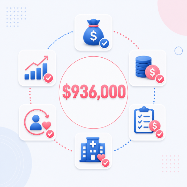 $936,000 in Estimated Recovered Lifetime Revenue