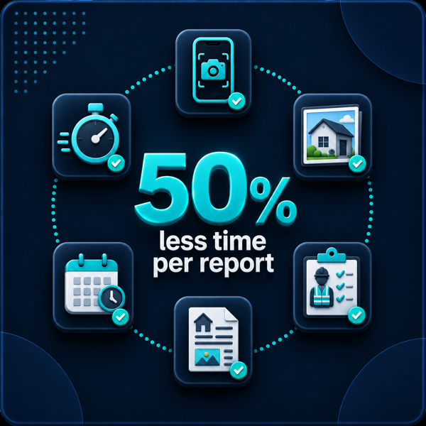 50% Less Time Per Report
