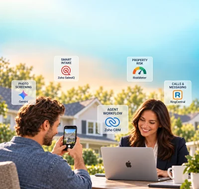 Zoho CRM and multimodal AI stack for a New York independent home insurance agency