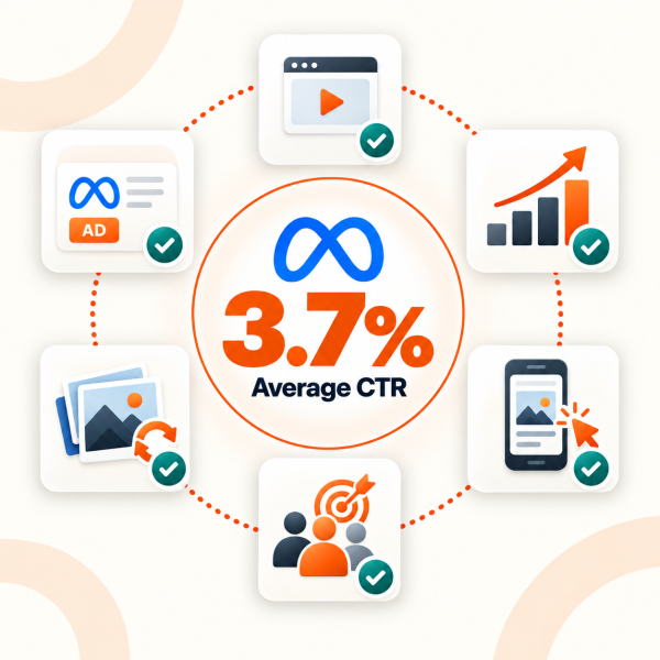3.7% Average CTR on Meta Retargeting
