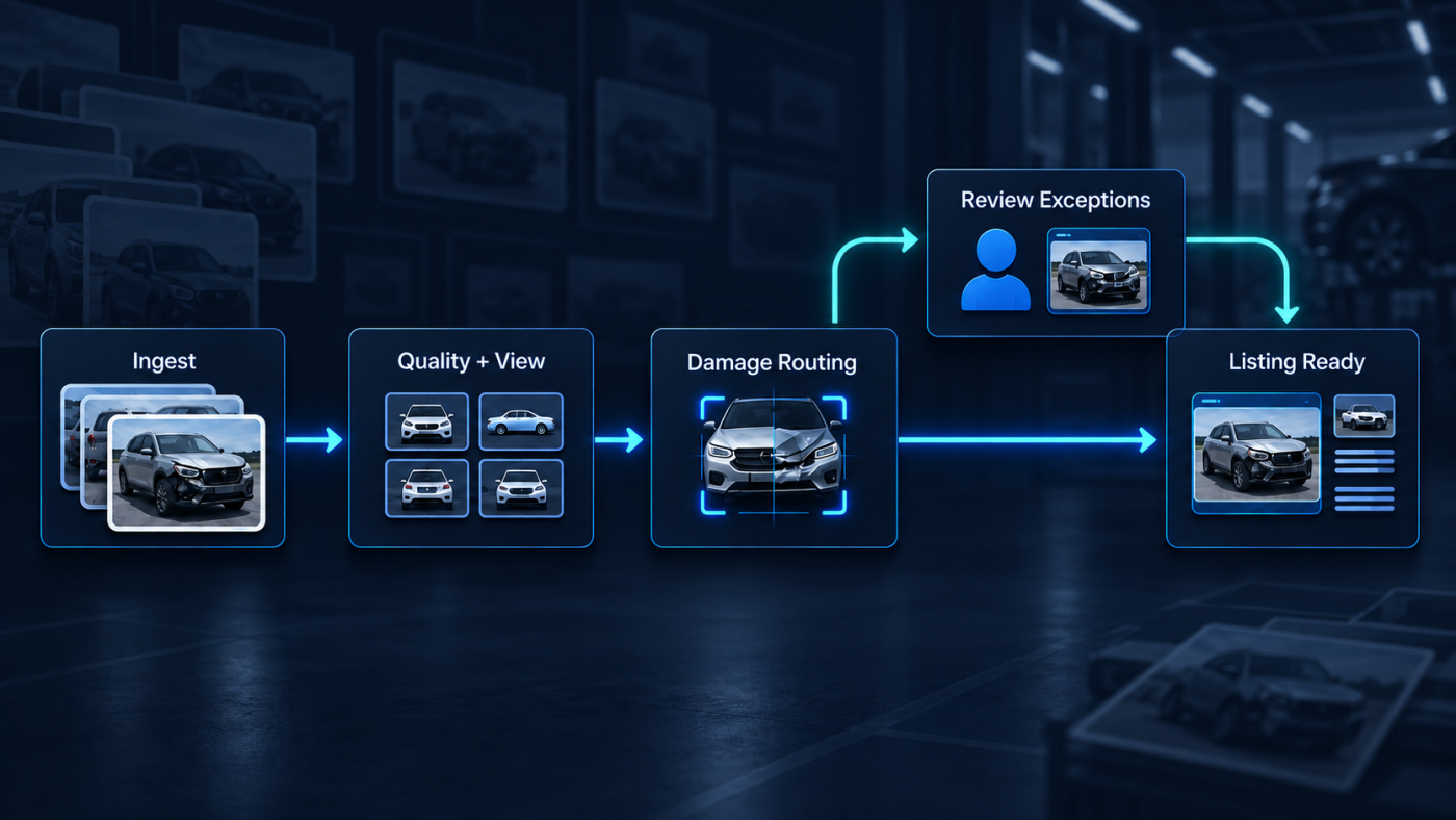 Operational functions before and after the vision automation pipeline