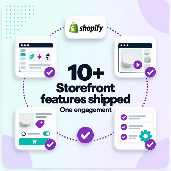 10 plus storefront features shipped on one engagement