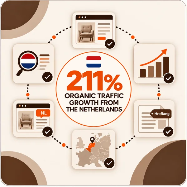 211% Organic Traffic Growth From the Netherlands