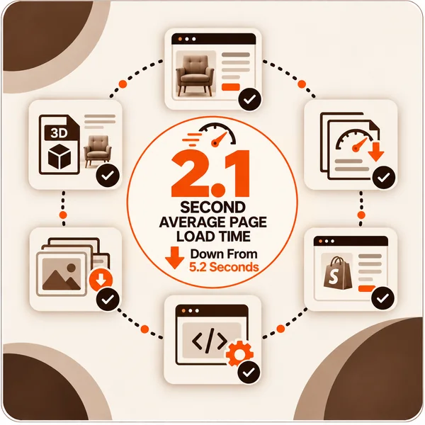 2.1 Second Average Page Load Time, Down From 5.2 Seconds