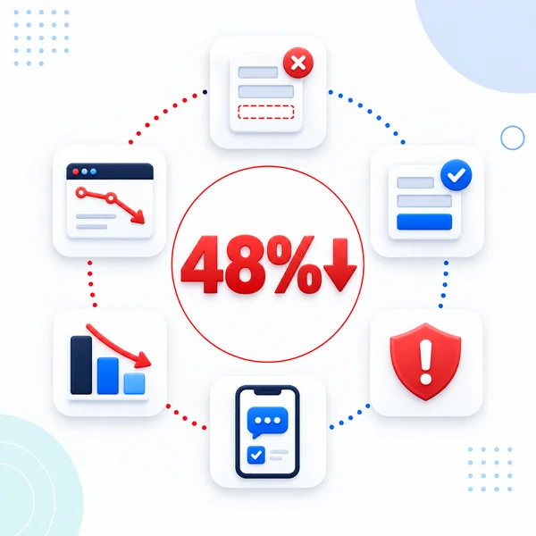 48% drop in form abandonment