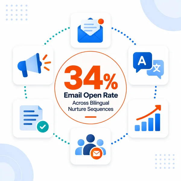 34% Email Open Rate on Bilingual Nurture