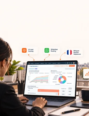 Featured image for the AI marketing automation fleet management SaaS case study portfolio card